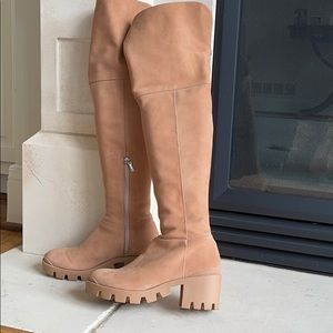 Suede over the knee boots
